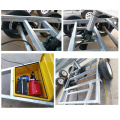 8x5 fully weld galvanized tractor tipper box cage trailer OEM factory